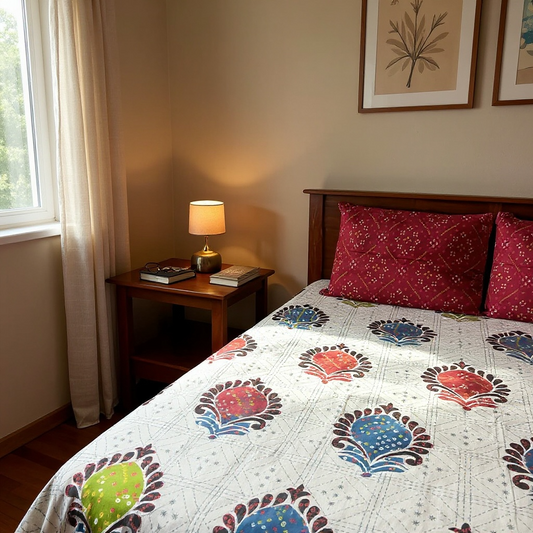 Signature Edit | Royal Crimson 100% Cotton King Size Bedsheet