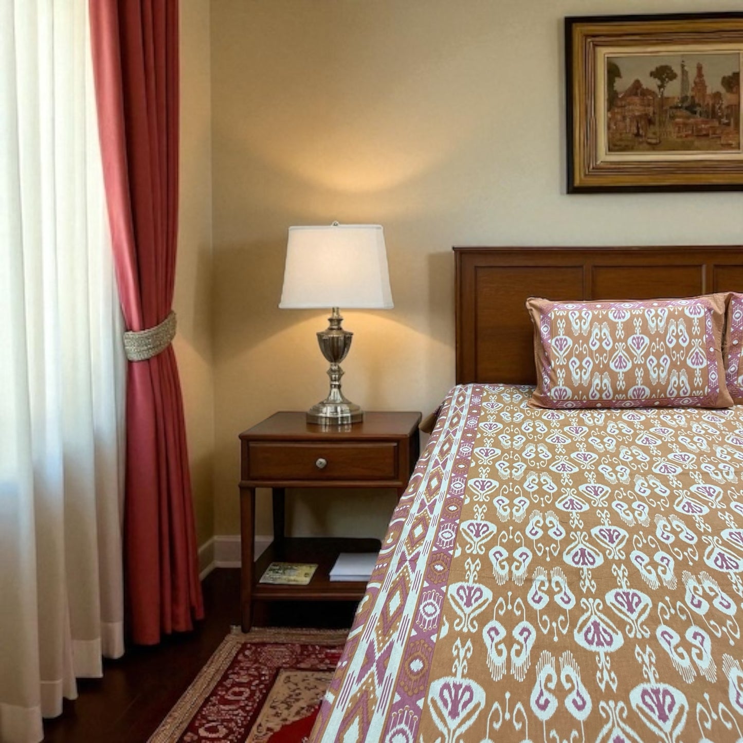 Everyday Edit | Amber Dusk 100% Cotton Double Bedsheet