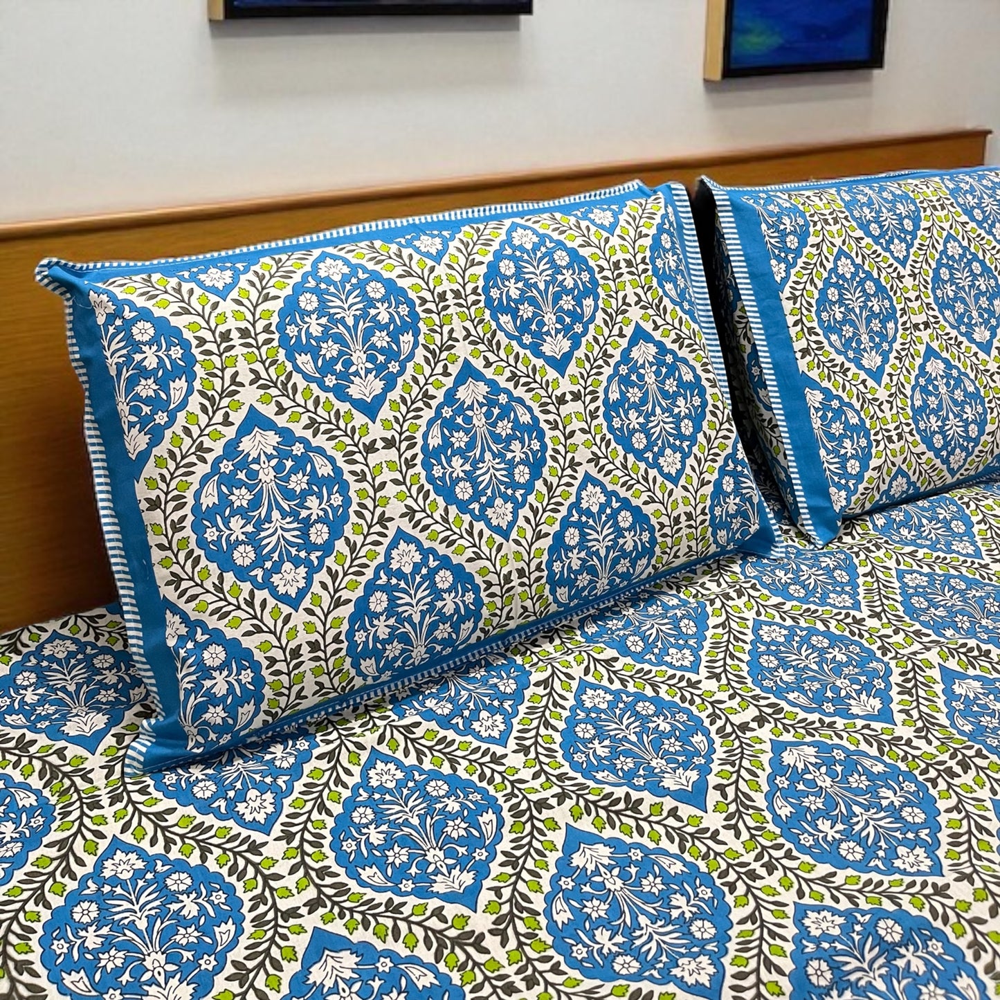 Everyday Edit | Blue Moonhaze 100% Cotton Double Bedsheet