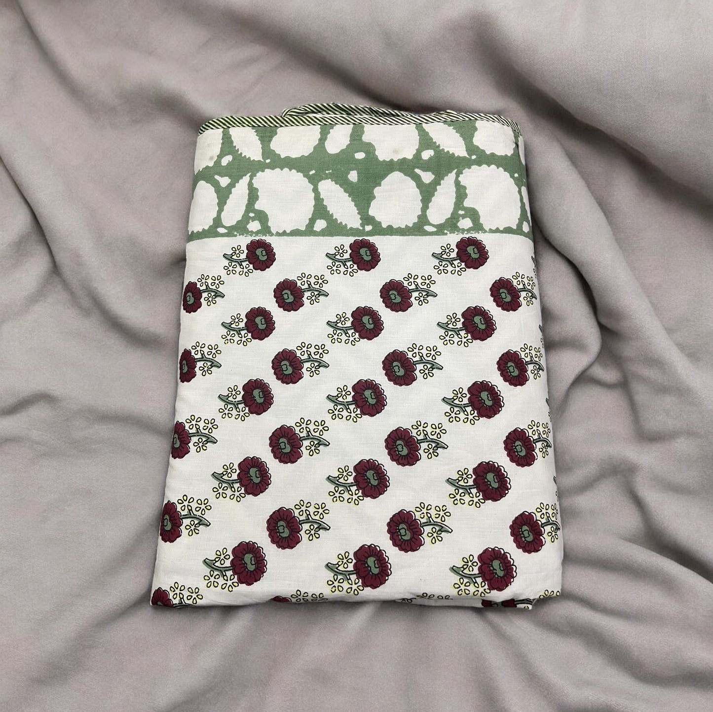 Dohar Rosy Pure Cotton Mulmul AC Comforter with reversible prints cotton goodness