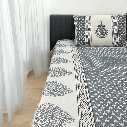 Imperial Blue Pure Cotton Queen Size Bedsheet Cotton Goodness