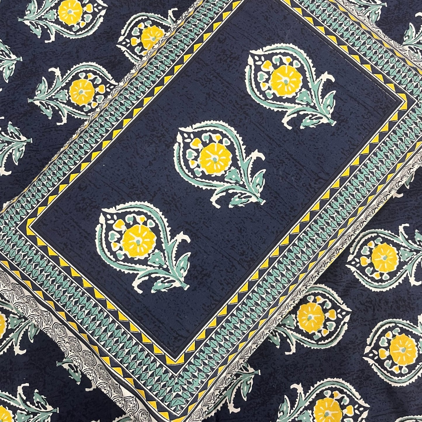 Royal Blue Pure Cotton King Size Bedsheet with Two Pillow Covers Cotton Goodness