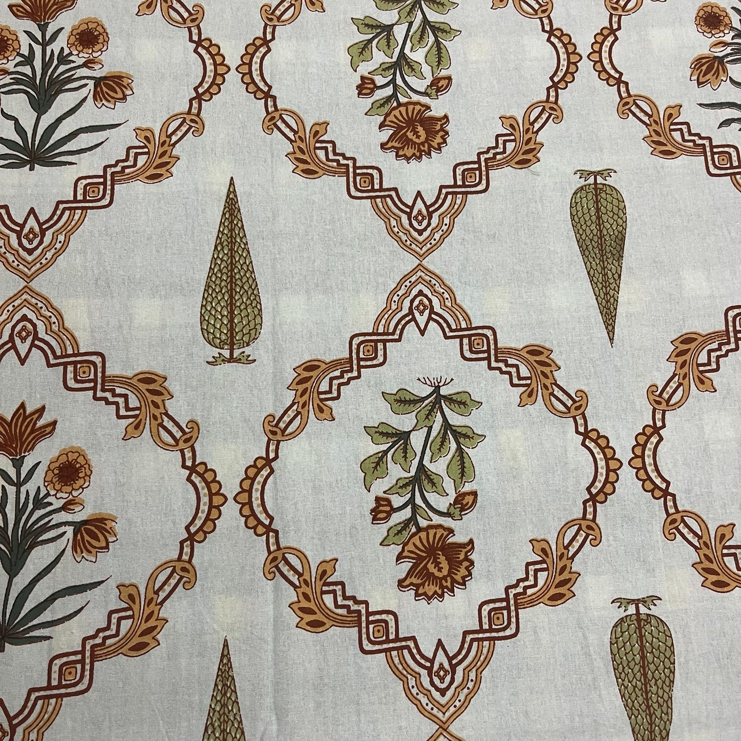 Serene Orange 100% Cotton Bedsheet With Pillow Covers Cotton Goodness