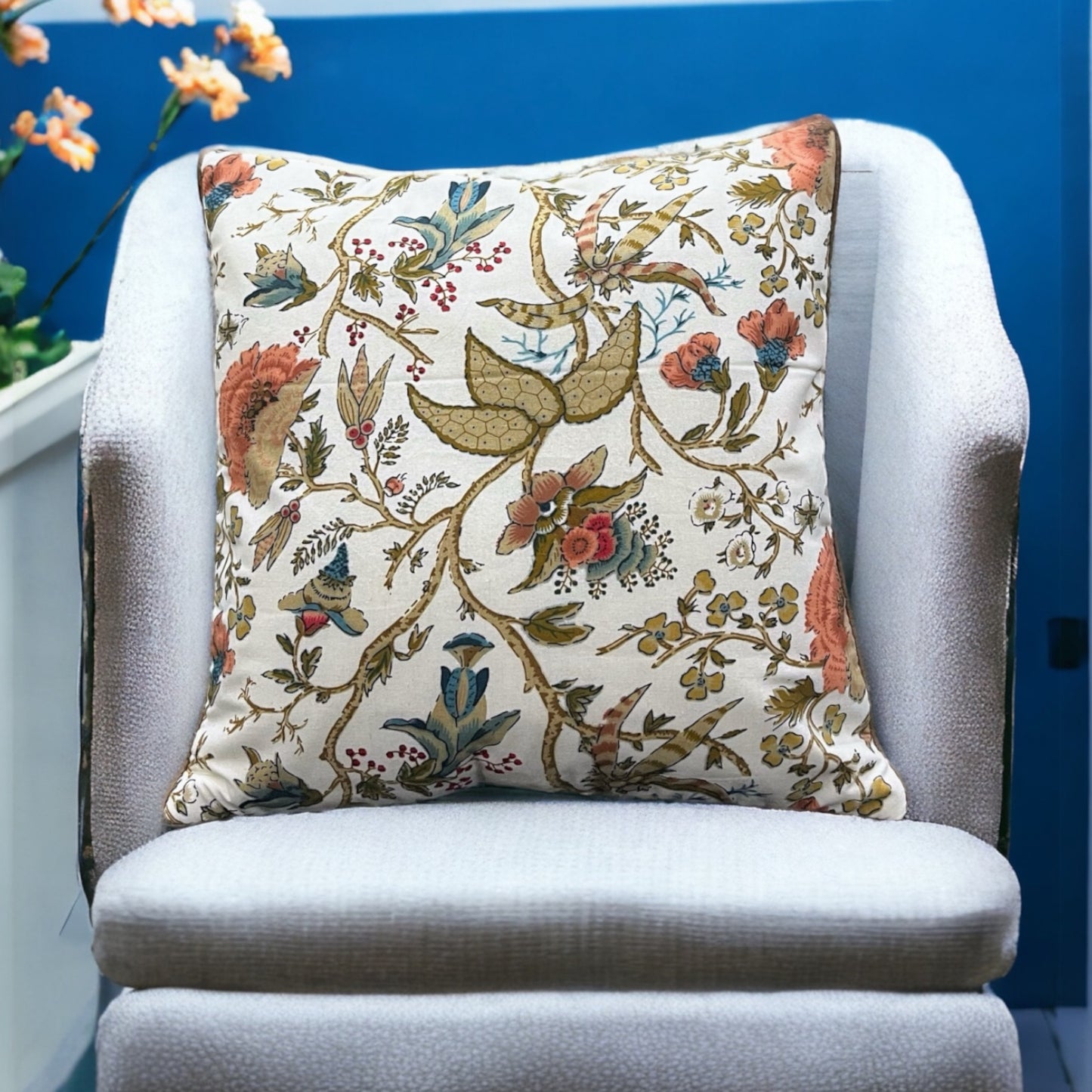 Spring Bloom 16 X 16 Inches Cushion Covers Pack of Five Cotton Goodness