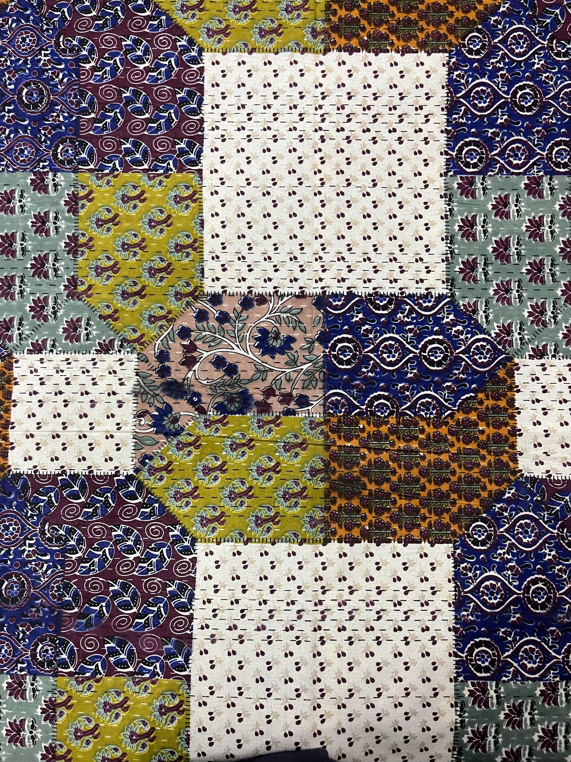 Surreal Pattern 200 TC 100% Pure Cotton Bedsheet With Two Pillow Covers Cotton Goodness