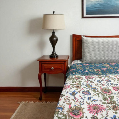 Everyday Edit | Midnight Bloom 100% Cotton Reversible Dohar (Single/Queen Size)