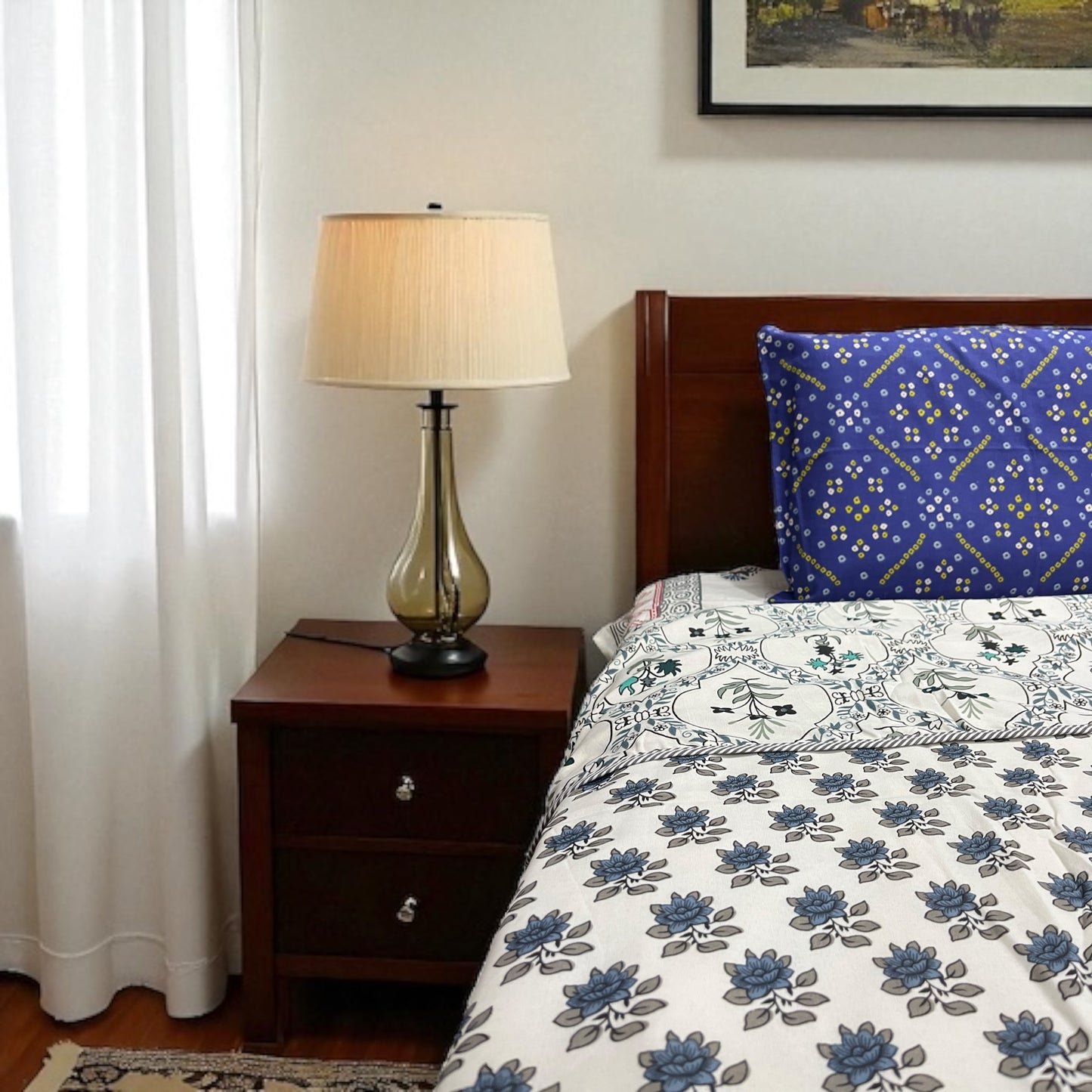 Everyday Edit | Emerald Whisper 100% Cotton Reversible Dohar (Single/Queen Size)