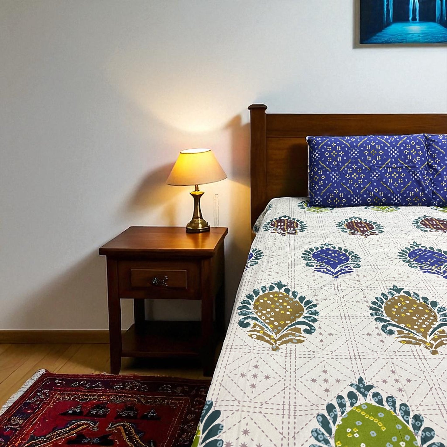 Signature Edit | Royal Indigo 100% Cotton King Size Bedsheet
