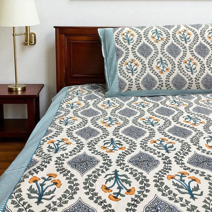 Signature Edit | Morning Dew 100% Cotton King Size Bedsheet