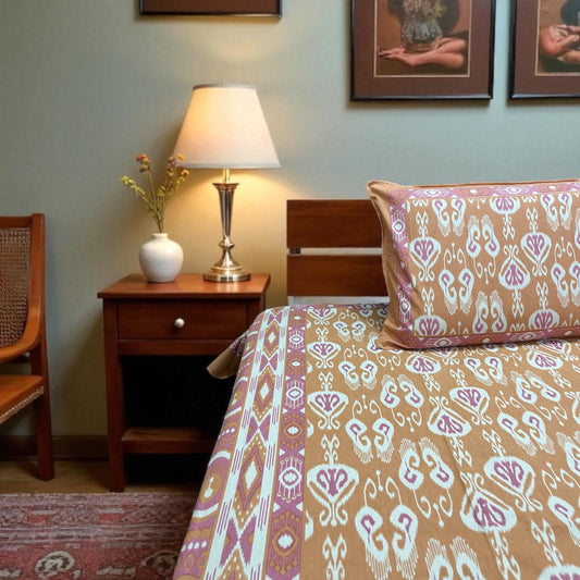 Everyday Edit | Amber Dusk 100% Cotton Double Bedsheet