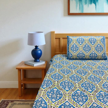 Everyday Edit | Blue Moonhaze 100% Cotton Double Bedsheet