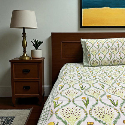 Signature Edit | Meadow Breeze 100% Cotton King Size Bedsheet