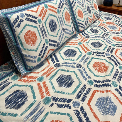 Signature Edit | Coral Prism 100% Cotton King Size Bedsheet