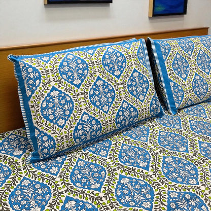 Everyday Edit | Blue Moonhaze 100% Cotton Double Bedsheet