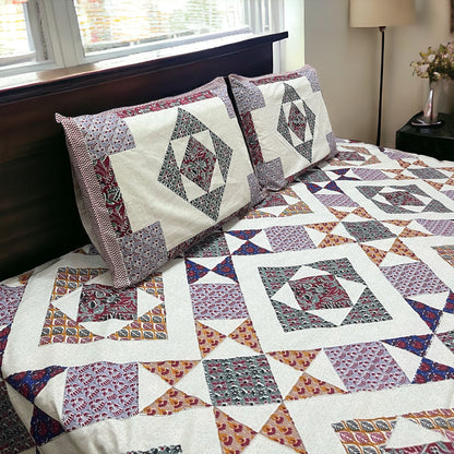 Abstract Pattern Pure Cotton Bedsheet
