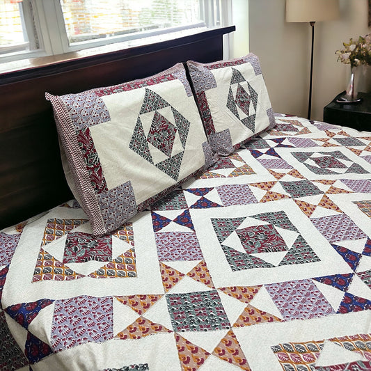 Abstract Pattern Pure Cotton Bedsheet