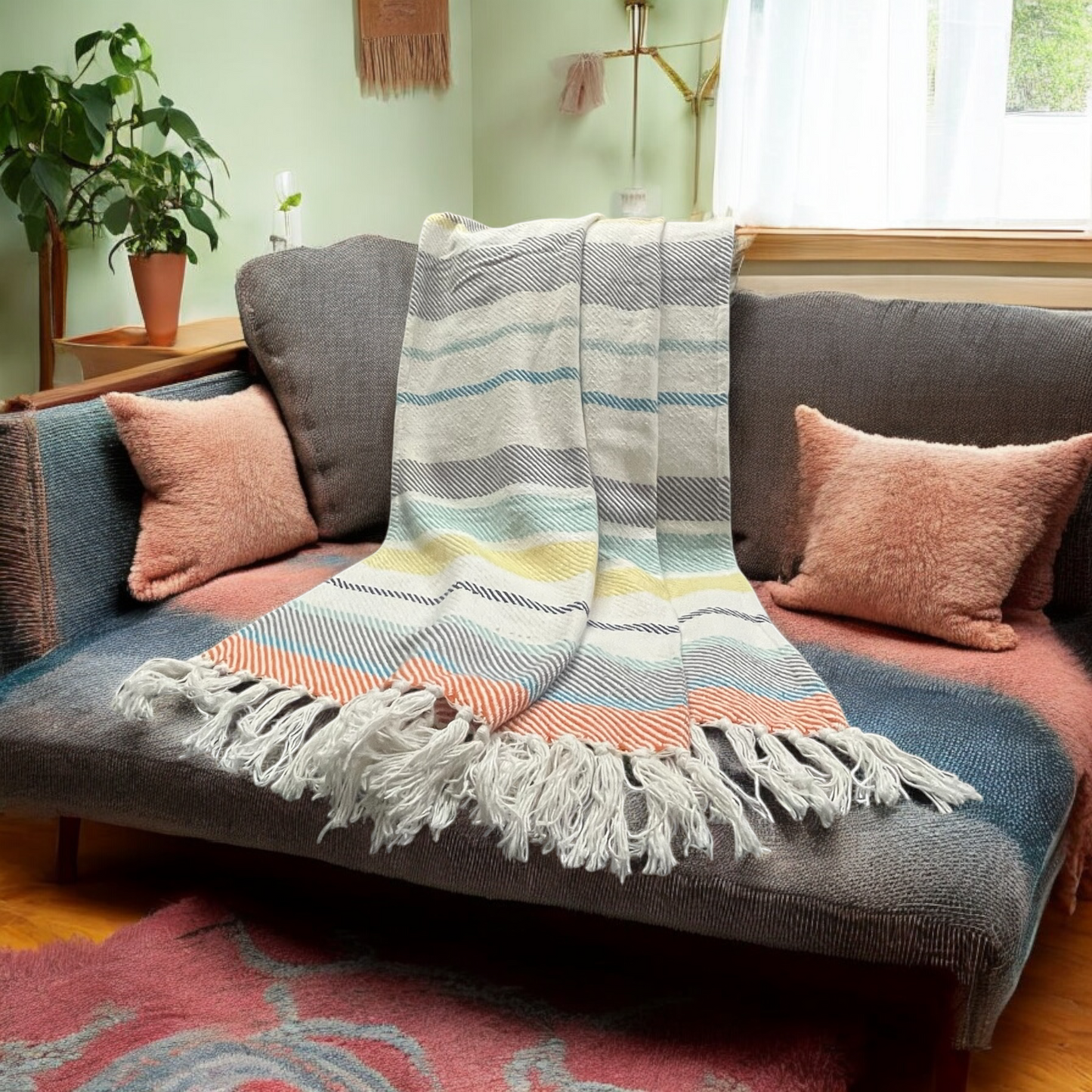  Autumn Bliss Throw Blanket - Handcrafted By Cotton Goodness
