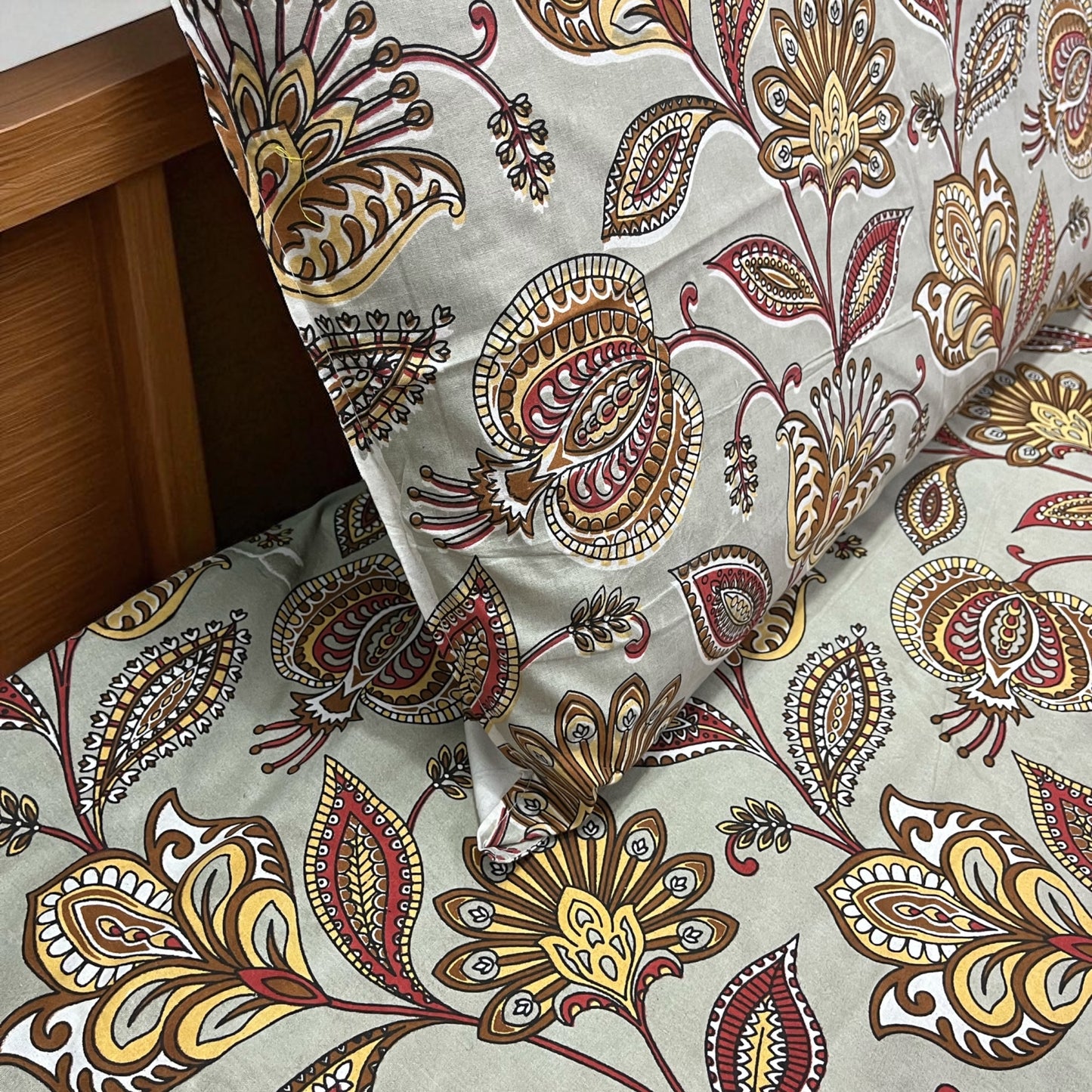 Signature Edit | Amber Blossom 100% Cotton King Size Bedsheet