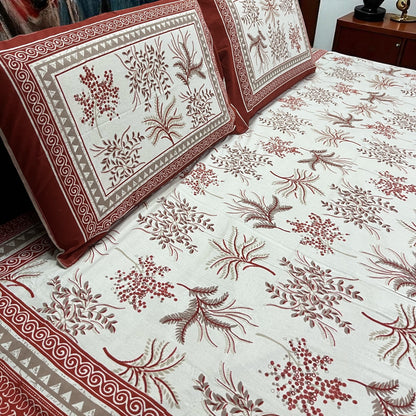 Signature Edit | Heritage Rust 100% Cotton King Size Bedsheet