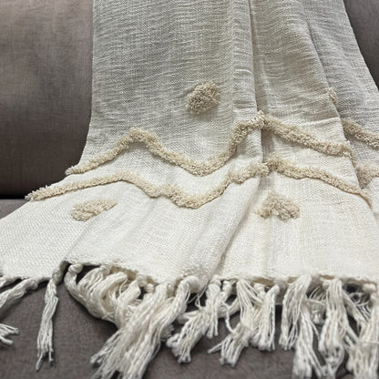 Snow Tufted Throw