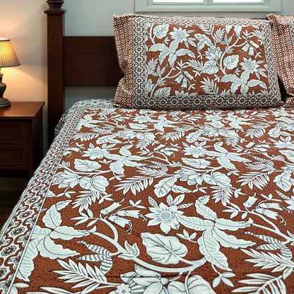 Everyday Edit | Crimson Petal 100% Cotton Double Bedsheet
