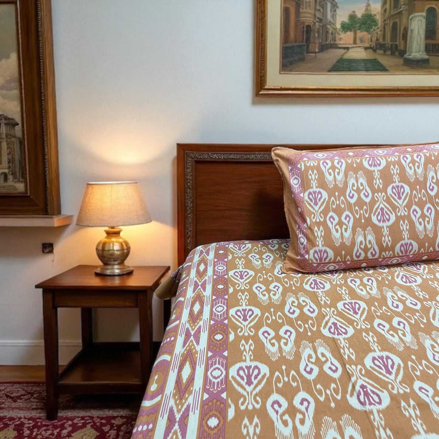 Everyday Edit | Amber Dusk 100% Cotton Double Bedsheet