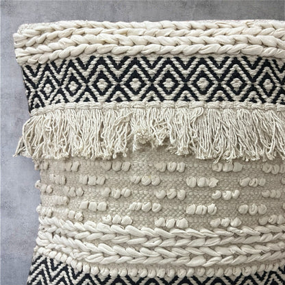 Best Soft Handloom Cotton Snow Loop Tufted Cushion Cover 18 X 18 Inches Cotton Goodness