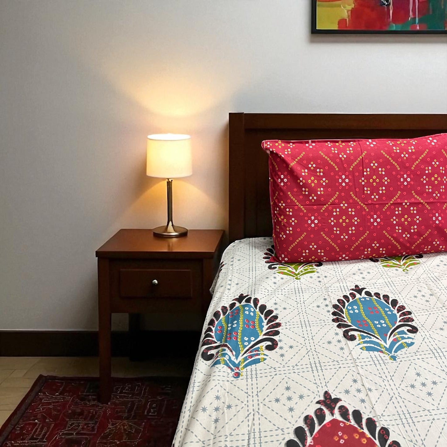 Signature Edit | Royal Crimson 100% Cotton King Size Bedsheet