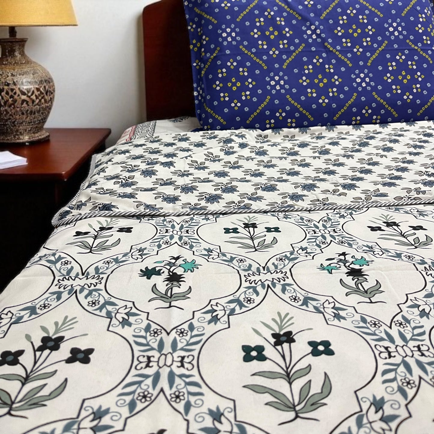 Everyday Edit | Emerald Whisper 100% Cotton Reversible Dohar (Single/Queen Size)