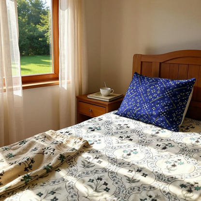 Everyday Edit | Emerald Whisper 100% Cotton Reversible Dohar (Single/Queen Size)