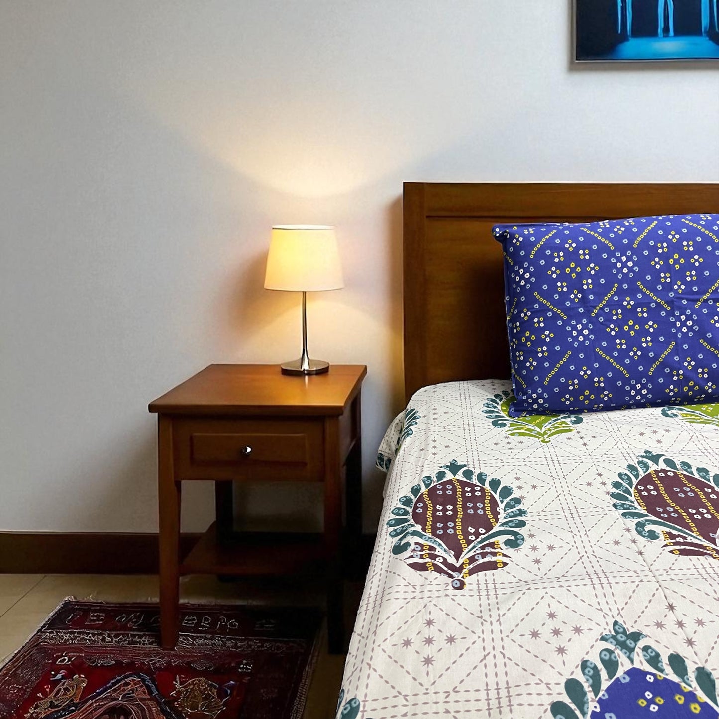 Signature Edit | Royal Indigo 100% Cotton King Size Bedsheet