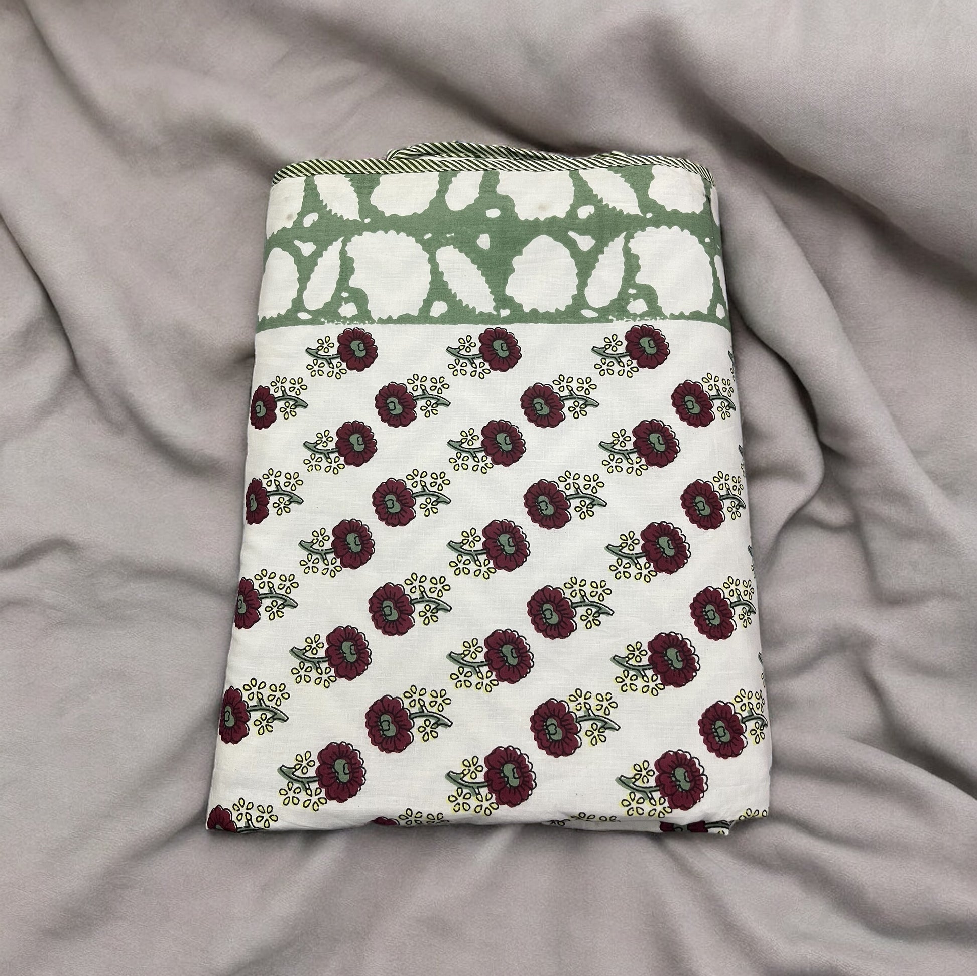 Dohar Rosy Pure Cotton Mulmul AC Comforter with reversible prints cotton goodness 