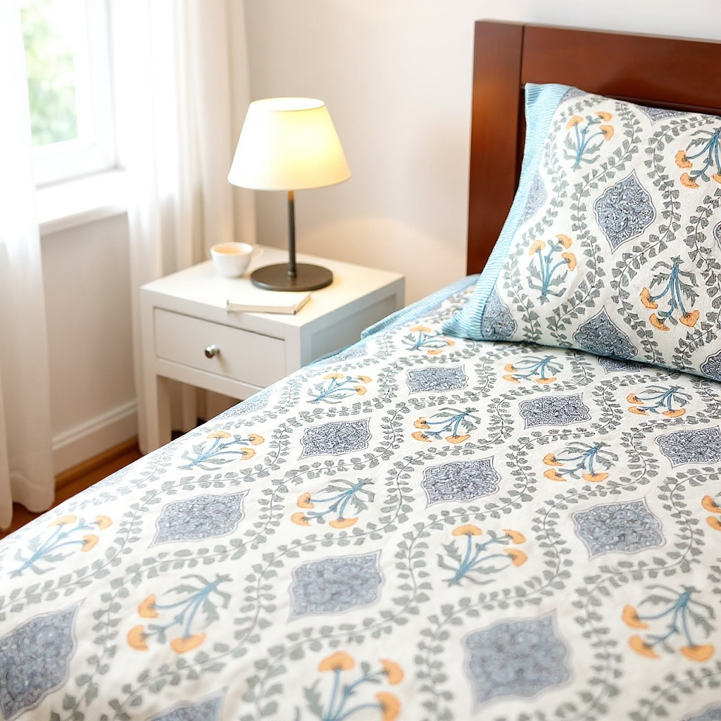 Signature Edit | Morning Dew 100% Cotton King Size Bedsheet