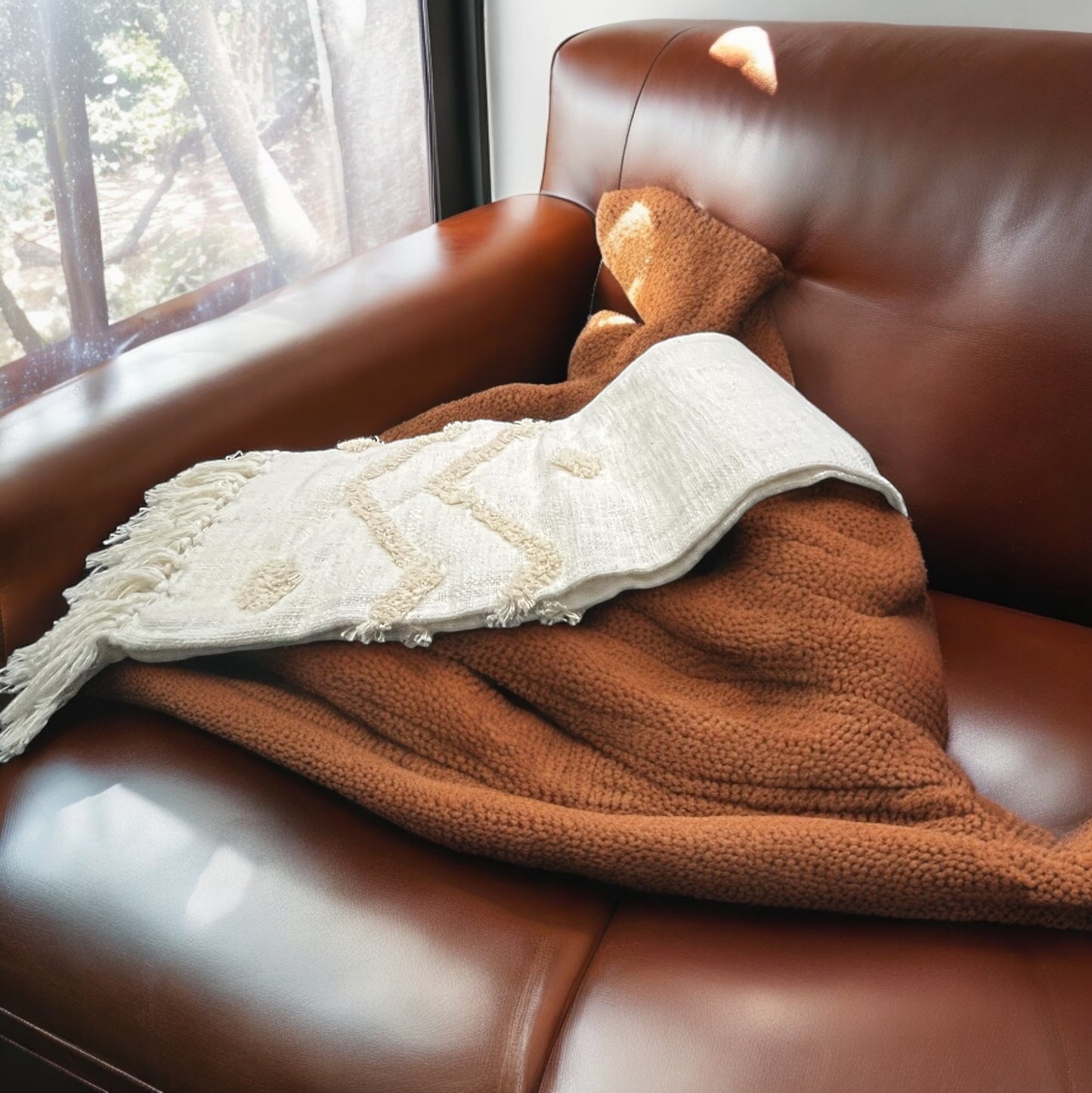 Snow Tufted Throw