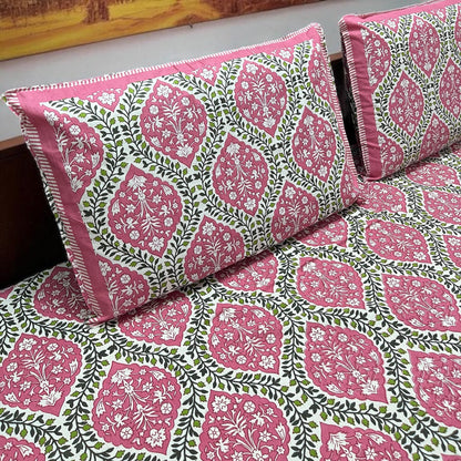 Everyday Edit | Pink Moonhaze 100% Cotton Double Bedsheet