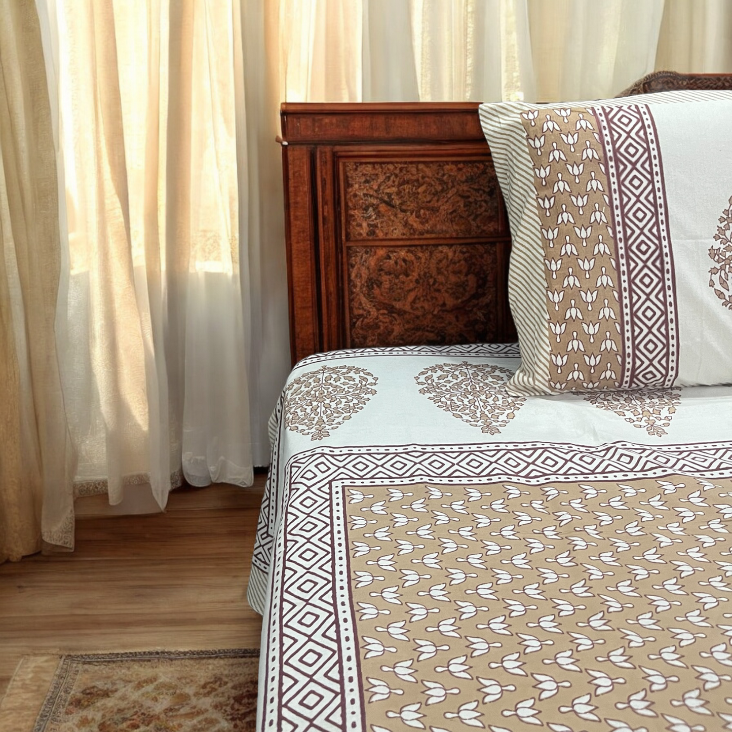 Imperial Pure Cotton Queen Bedsheet With Two Pillow Covers Cotton Goodness