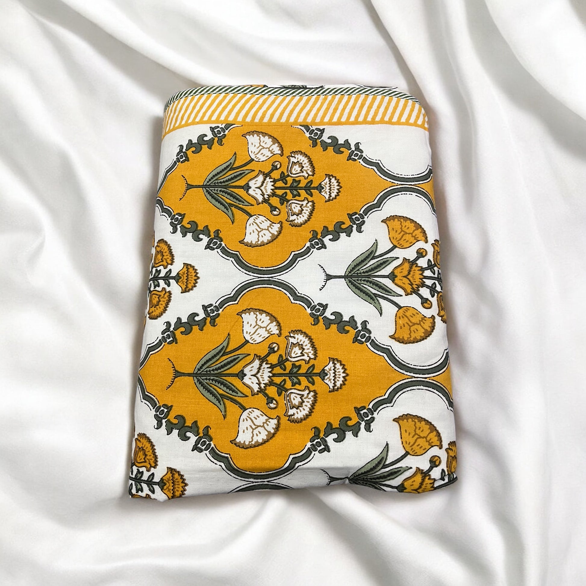 Marigold Mulmul Cotton Dohar/Comforter Cotton Goodness