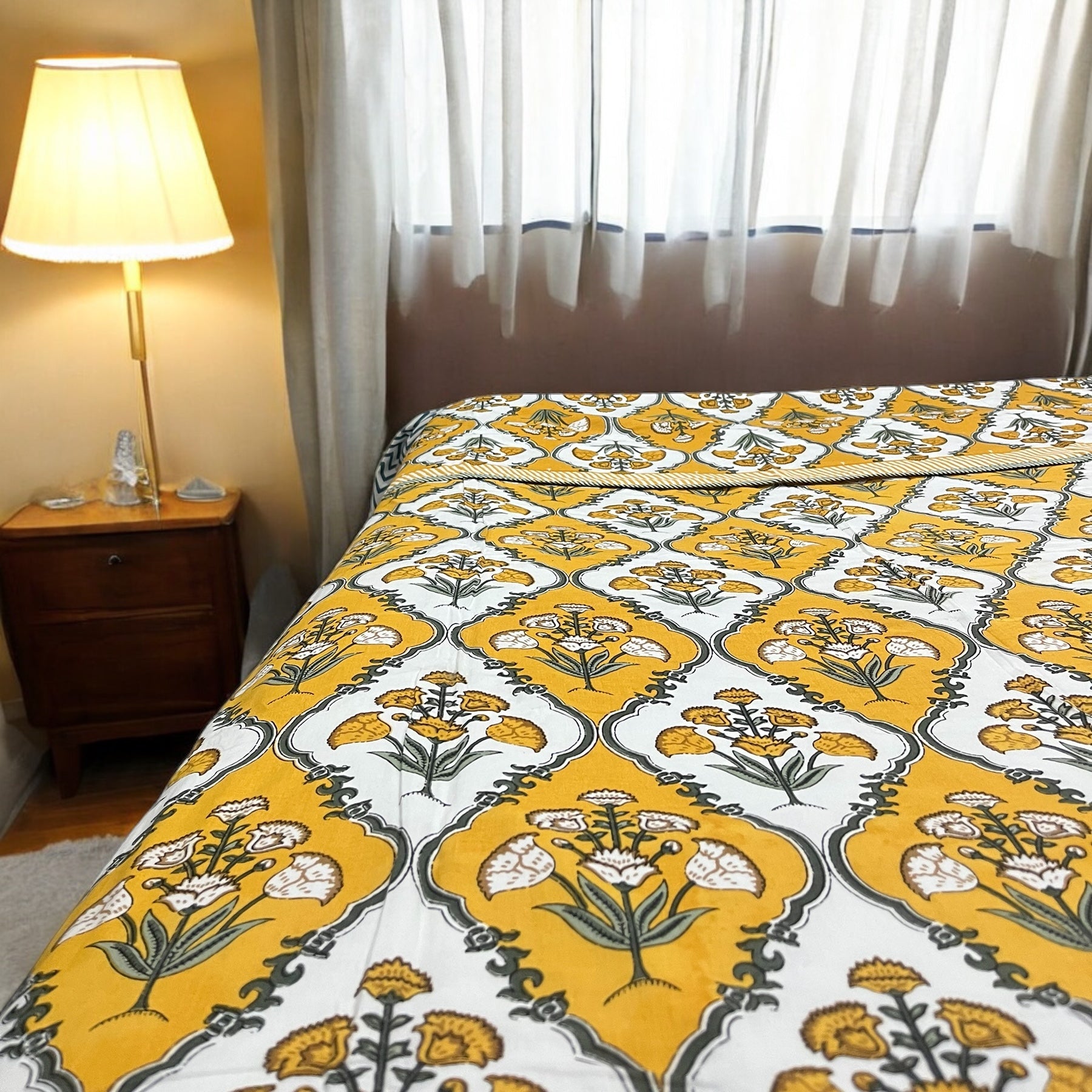 Marigold Mulmul Pure Cotton Dohar/Comforter