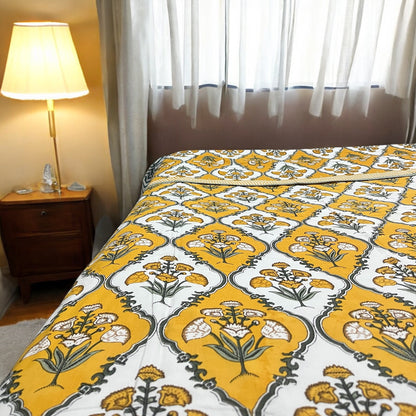 Marigold Mulmul Pure Cotton Dohar/Comforter