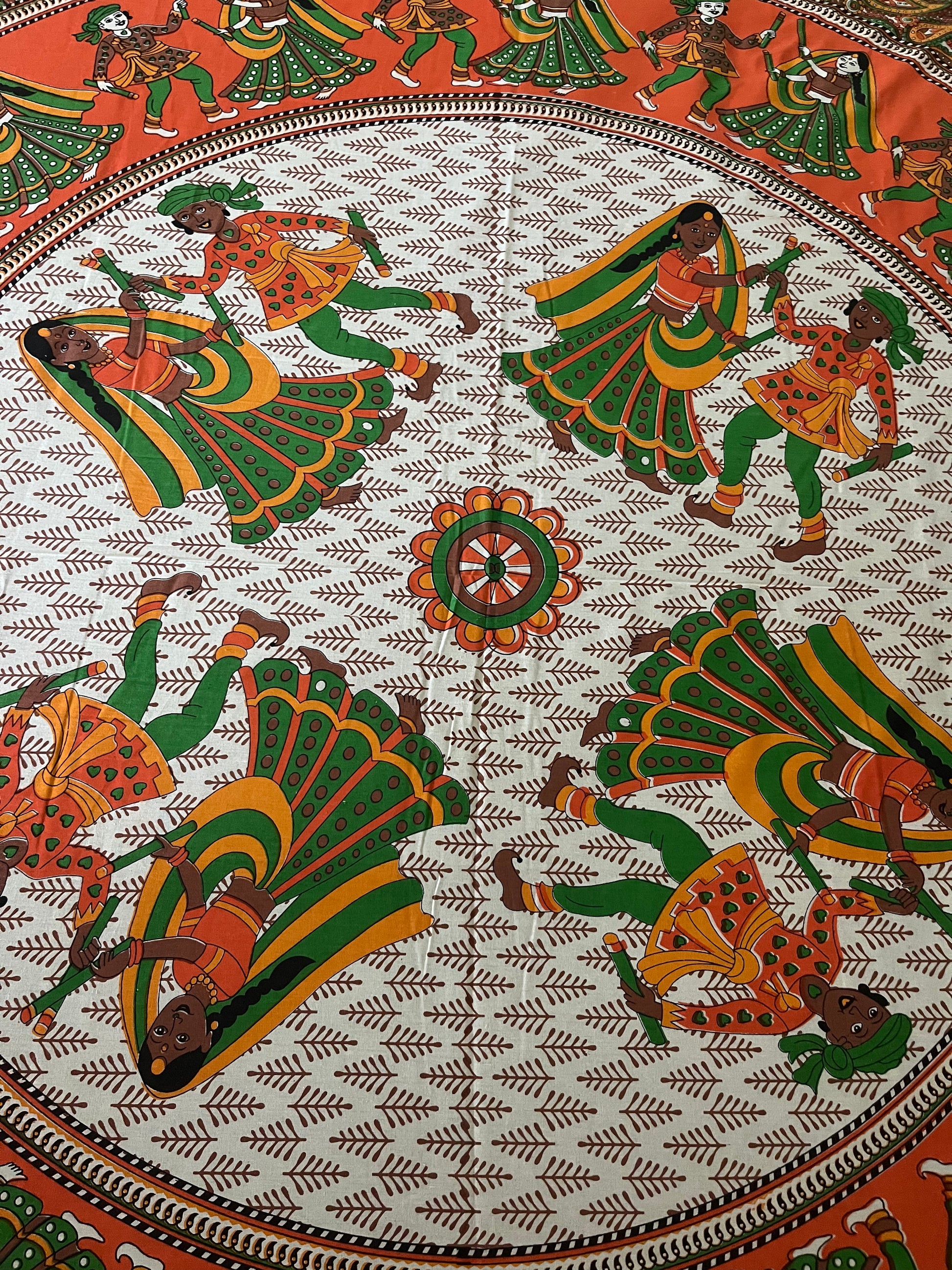 Traditional Rajasthani Print 100% Pure Cotton Bedsheet with Two Pillow Covers Cotton Goodness