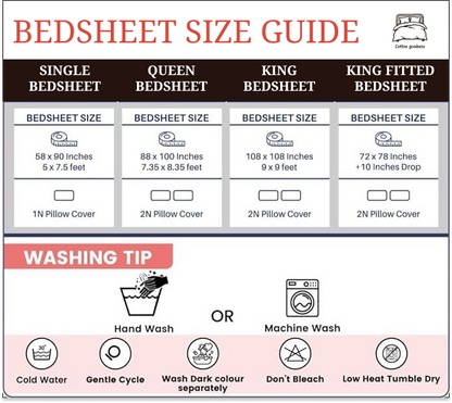 bedsheet size guide